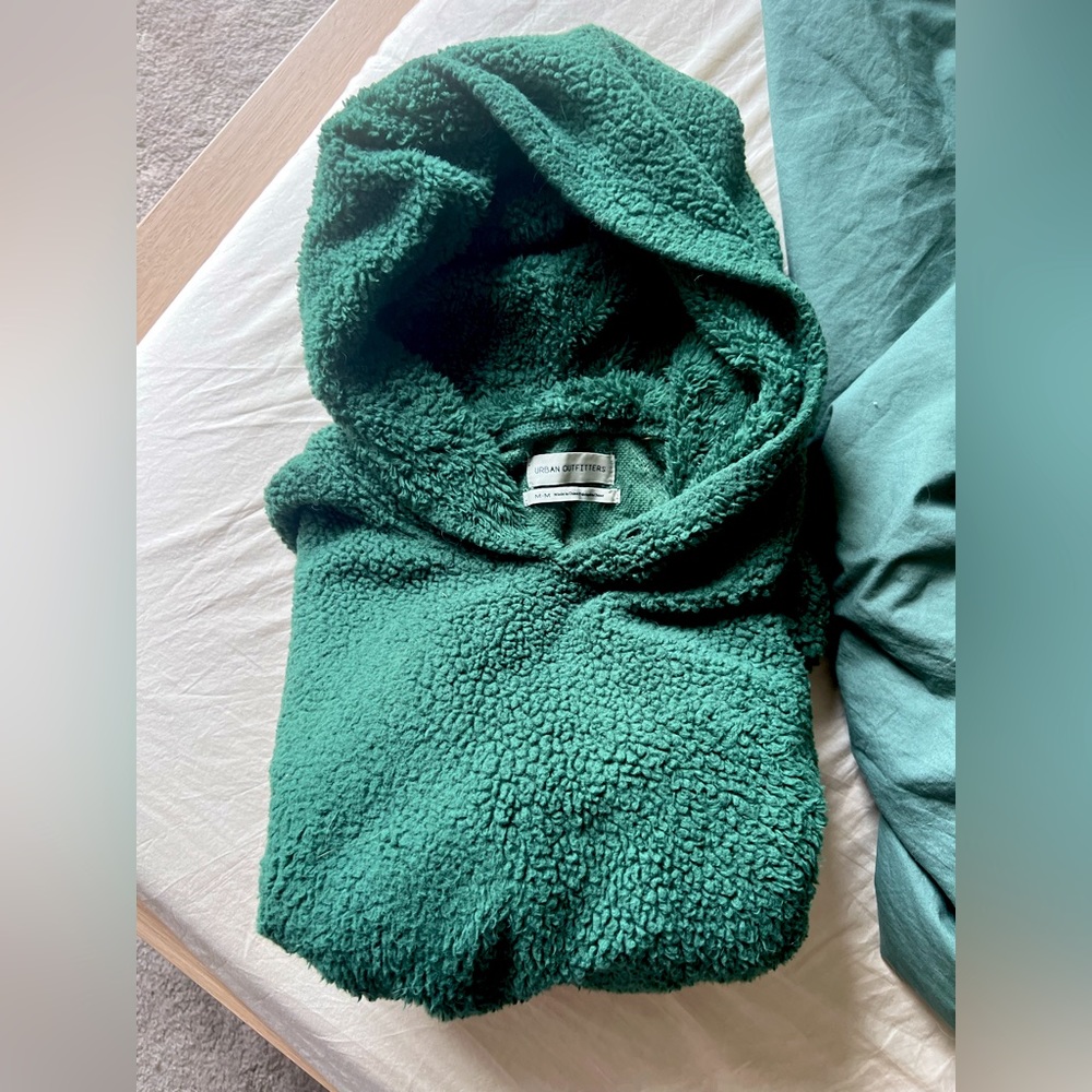Cropped UO sherpa hoodie